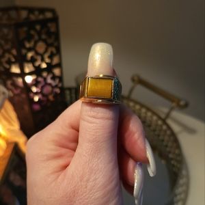 Vintage Uncas 14k Gold Filled Tigers Eye Ring